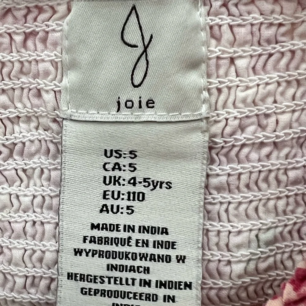 J by Joie Floral Pink and Orange Dress 5